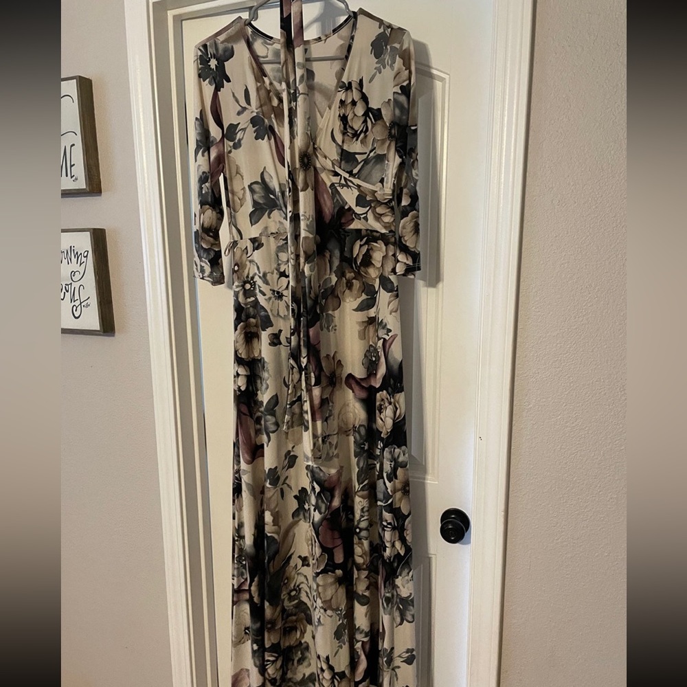 Pinkblush floral maxi dress